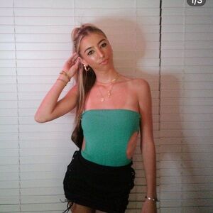 Black Tie-Up Mini Skirt